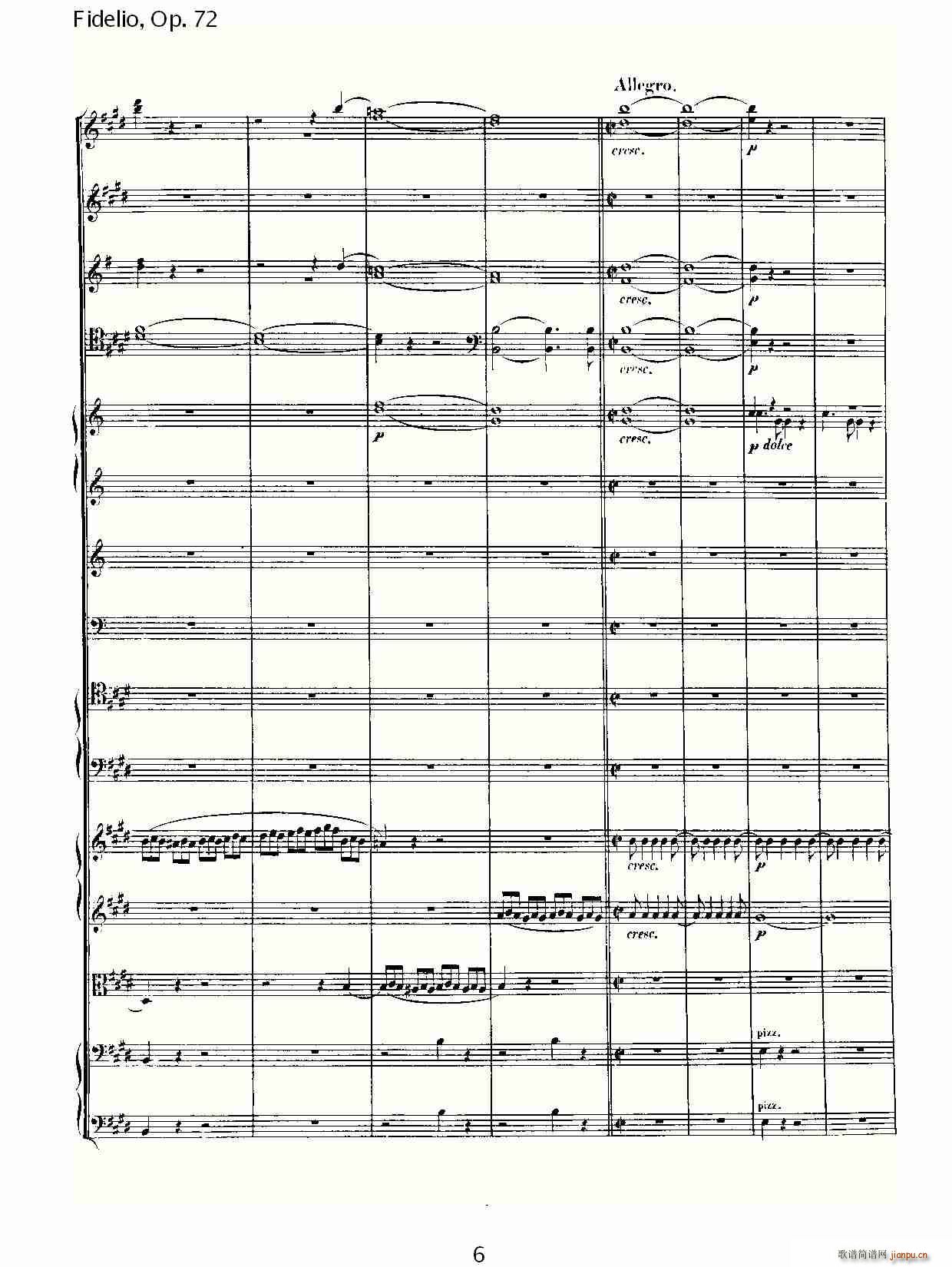 Fidelio，Op.72(十字及以上)6