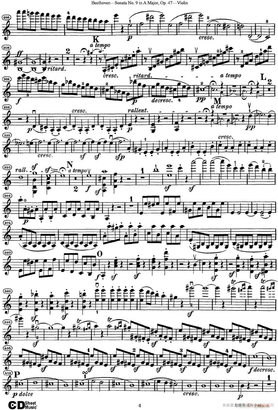Violin Sonata No 9 in A Major Op 47 4