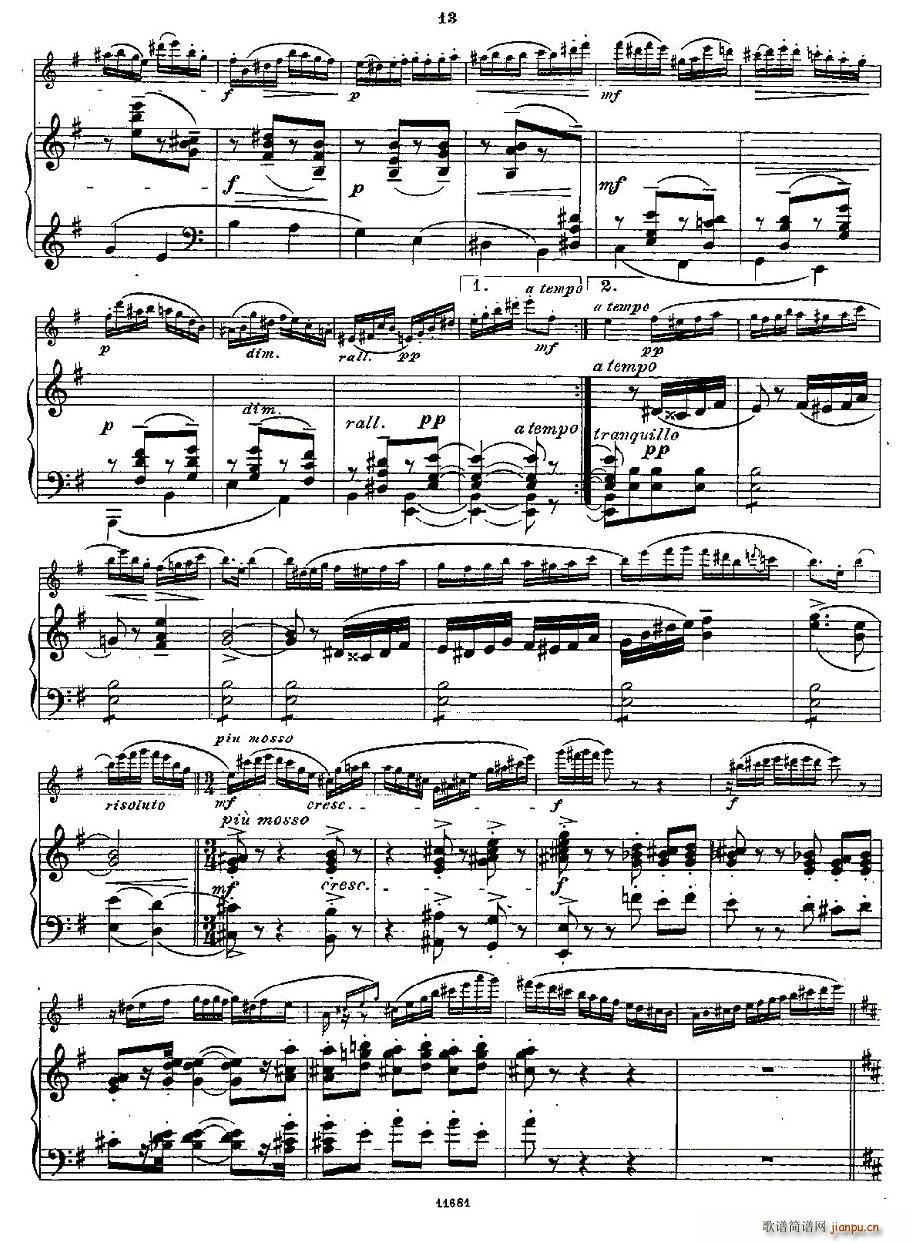 Fantaisies nationales. Op. 59, 4.(笛箫谱)11