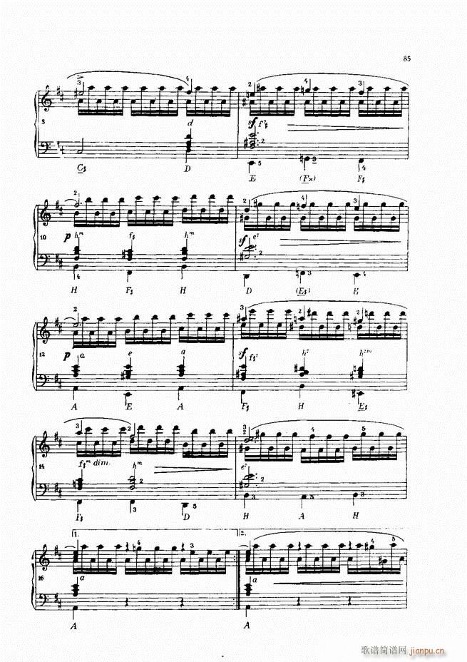 车尔尼手风琴练习曲集 Ⅳ(手风琴谱)65