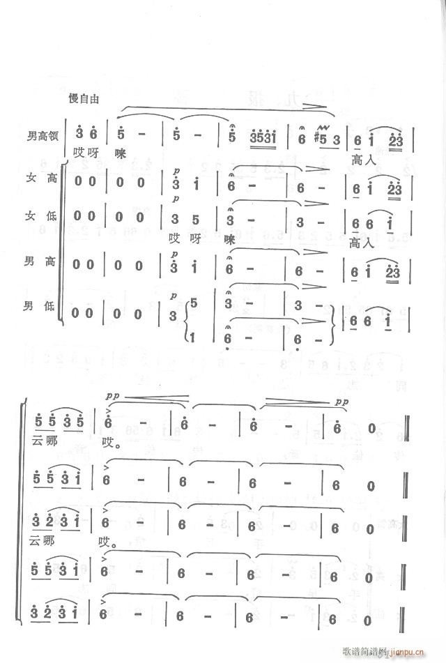 紅軍不怕遠(yuǎn)征難  正版總譜31-65(總譜)25