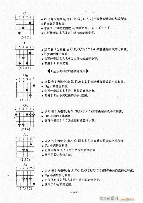 民谣吉他经典教程141-180(吉他谱)1