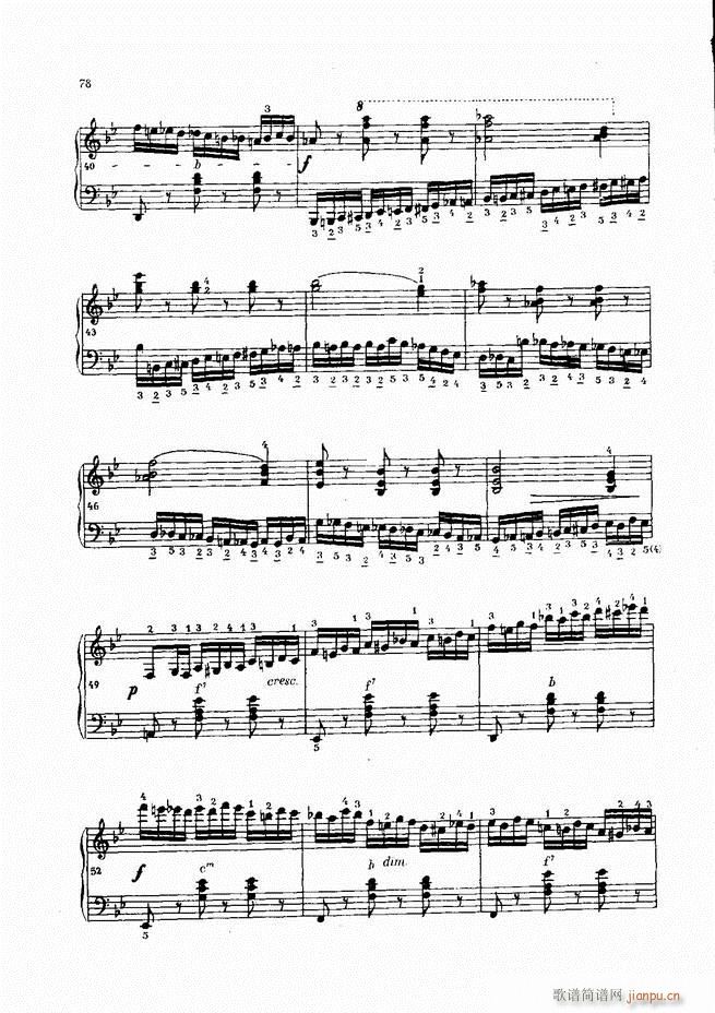 车尔尼手风琴练习曲集 Ⅳ(手风琴谱)58
