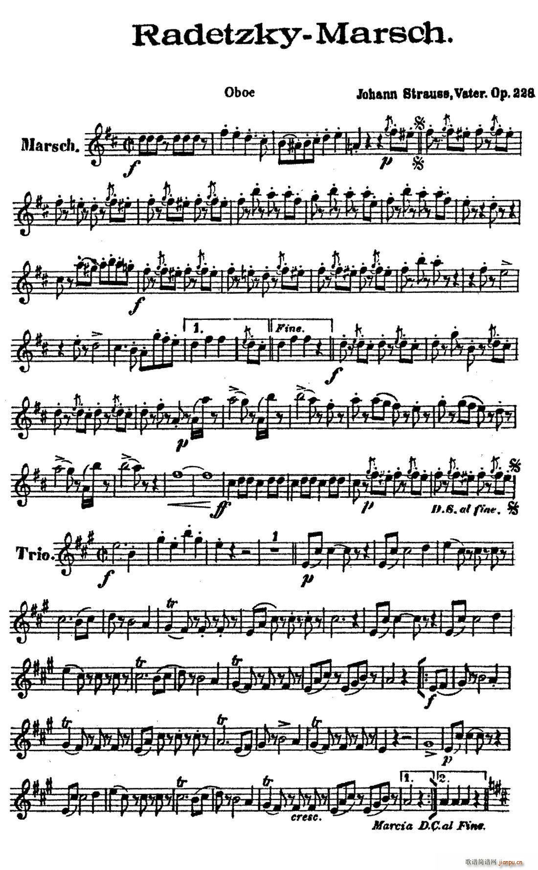 radetzky marsch op 228 木管五重奏 其他 2