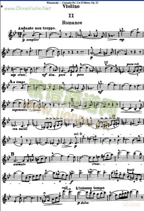D小调第二协奏曲(小提琴谱)6