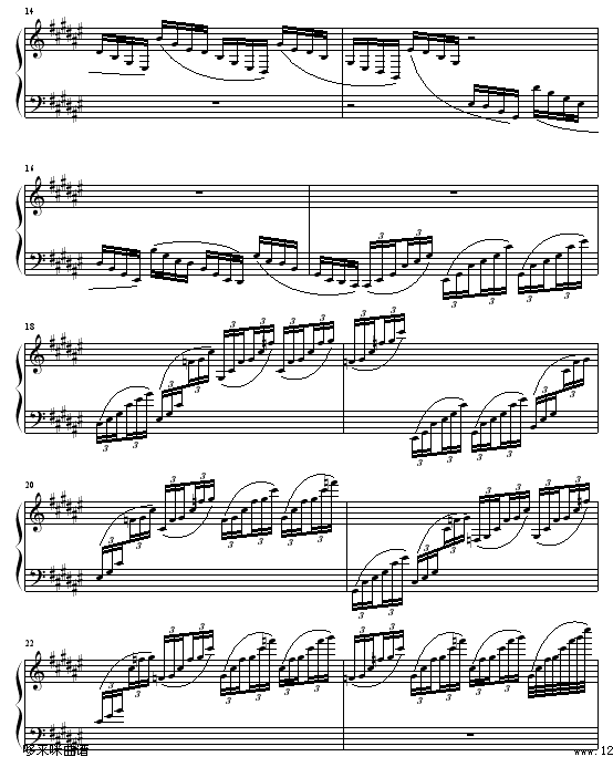 之四-双人舞-柴科夫斯基(钢琴谱)3