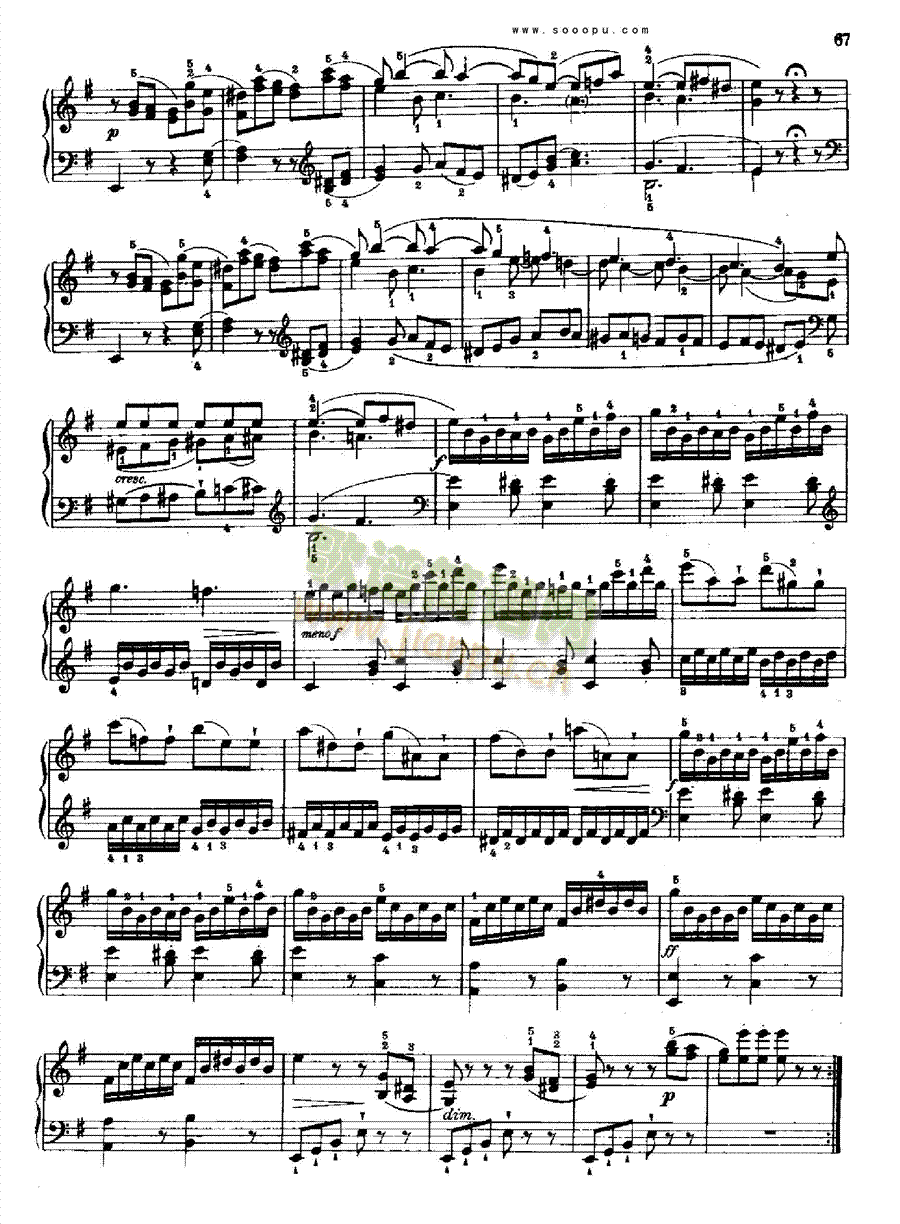 奏鸣曲八1778年出版键盘类钢琴 4