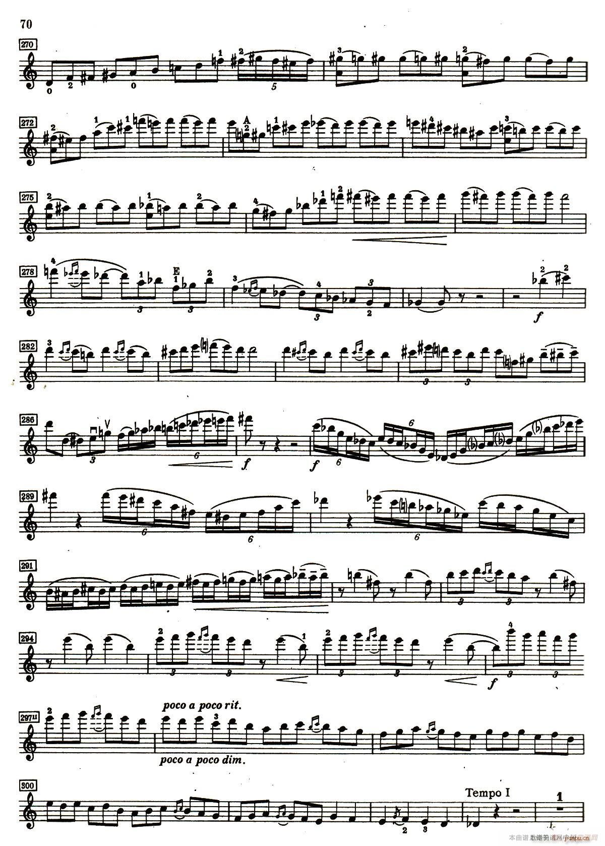 D小调小提琴协奏曲(小提琴谱)9