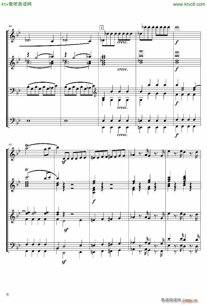 莫扎特g小调第40交响曲第一乐章 电子琴(总谱)6