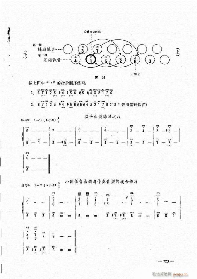 手风琴简易记谱法演奏教程 121 180(手风琴谱)5