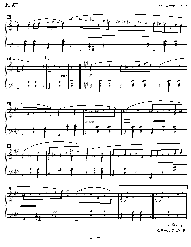 A小调马卡祖舞曲Op.67No.4 2