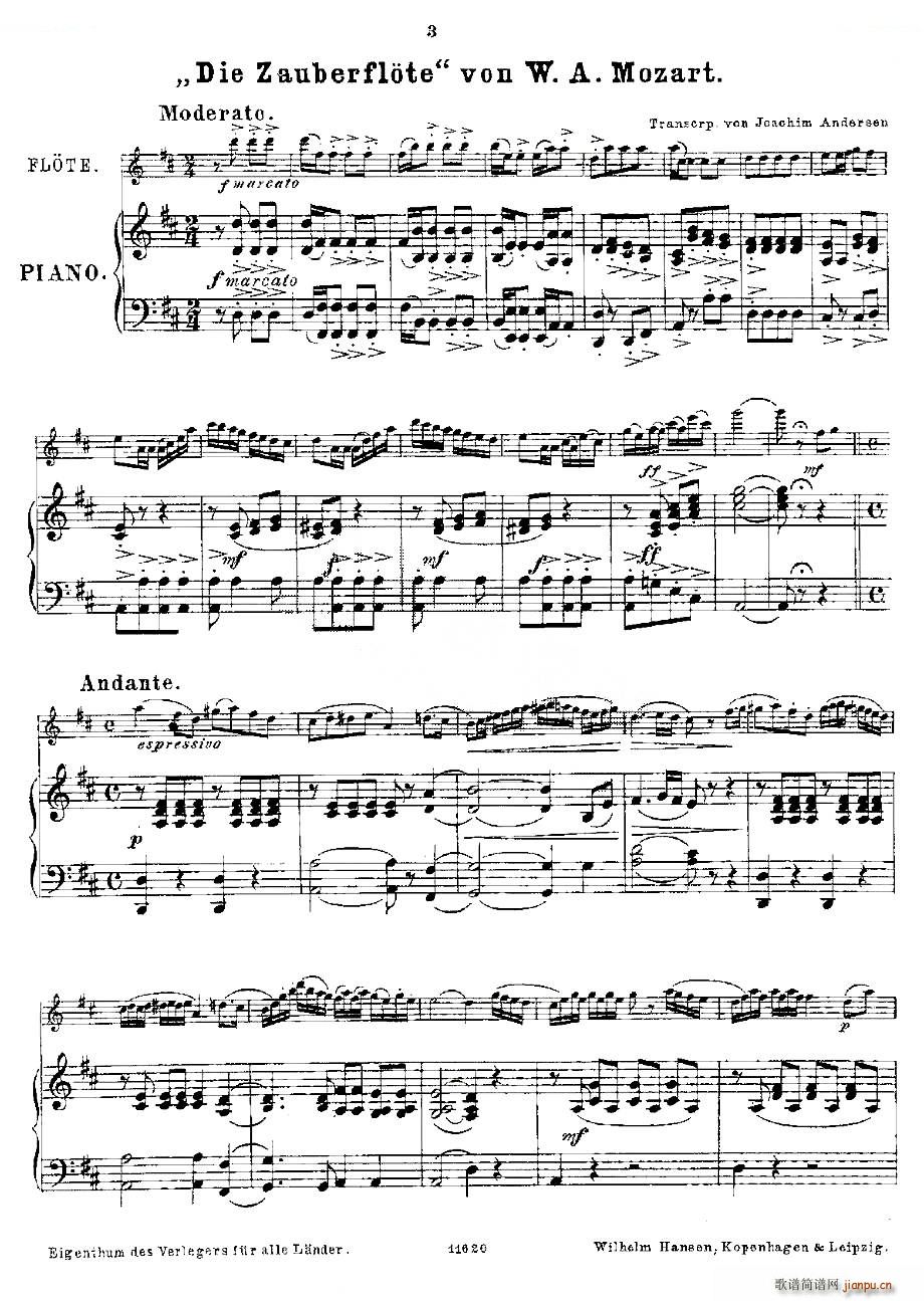 Opern Transcriptionen Op 45 8 长笛 钢琴伴奏 铜管(钢琴谱)1