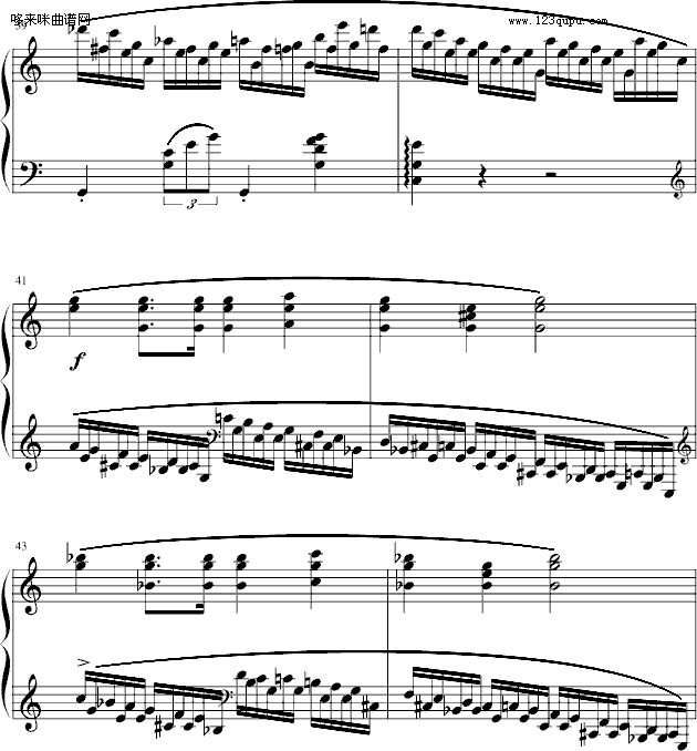 练习曲Op.25No.11-肖邦(钢琴谱)7