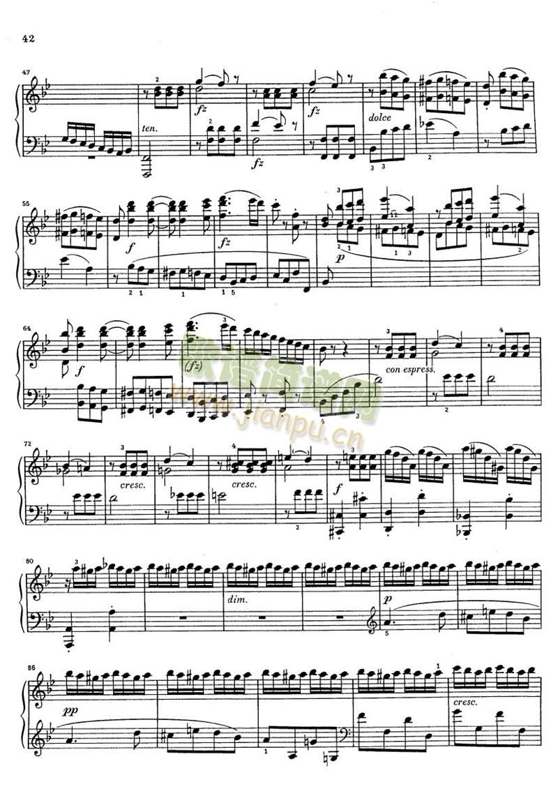 克莱门蒂g小调钢琴奏鸣曲9-16(其他)8