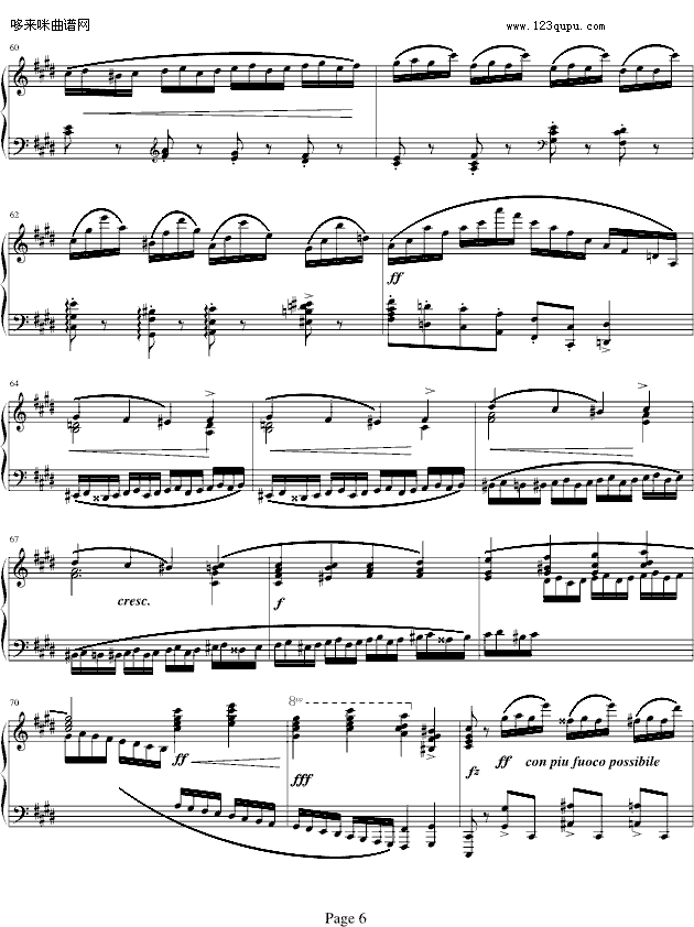 肖邦练习曲op10.4-肖邦(钢琴谱)6