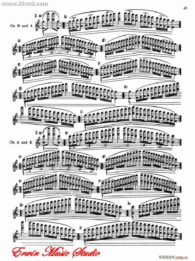 德米特里 康斯坦丁 多尼斯 小提琴技术的演奏艺术2 2(小提琴谱)40