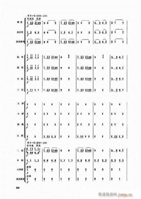 水鄉(xiāng)盛開大寨花）(總譜)22