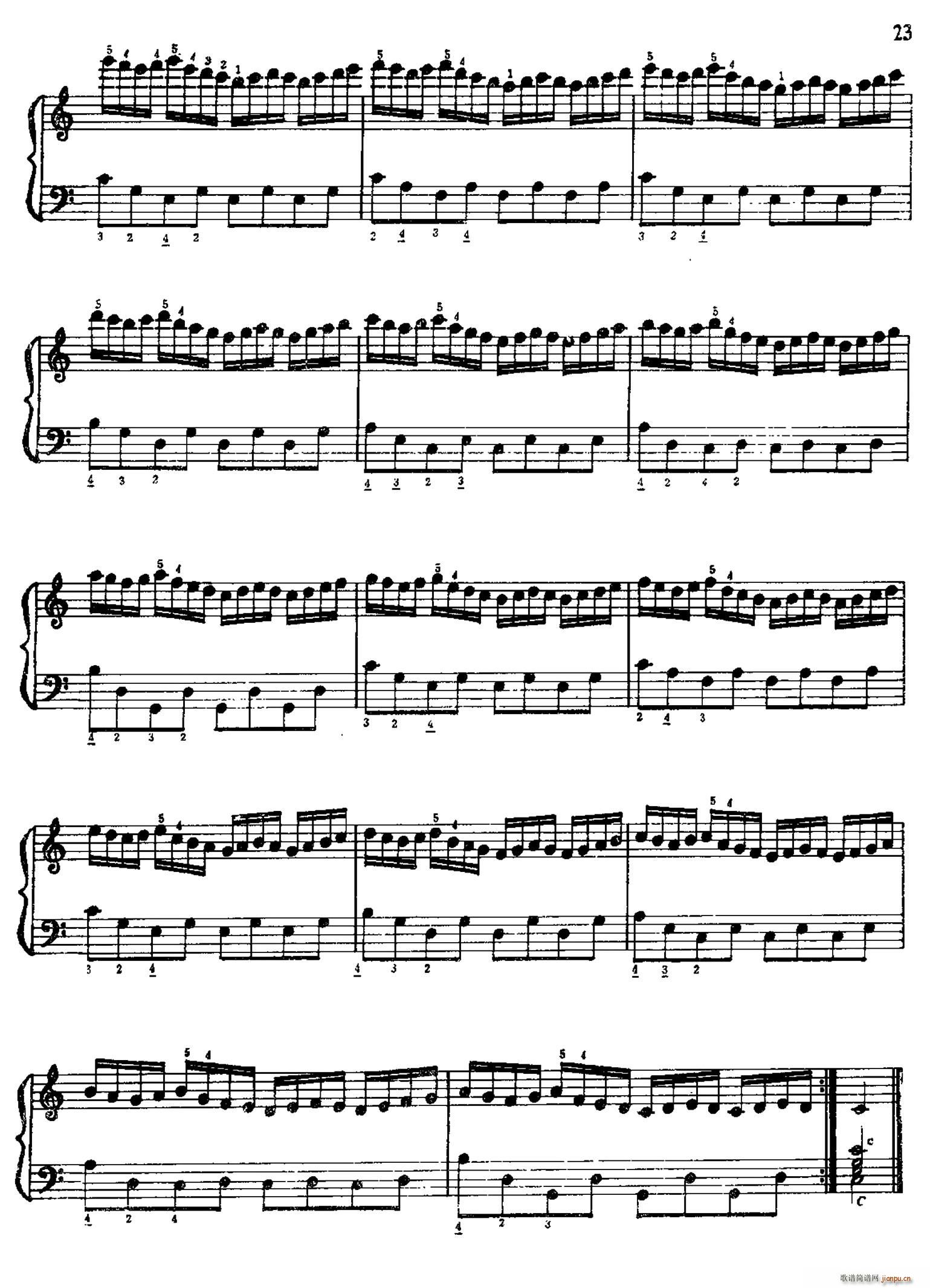 手风琴手指练习 第一部分 21 30 2