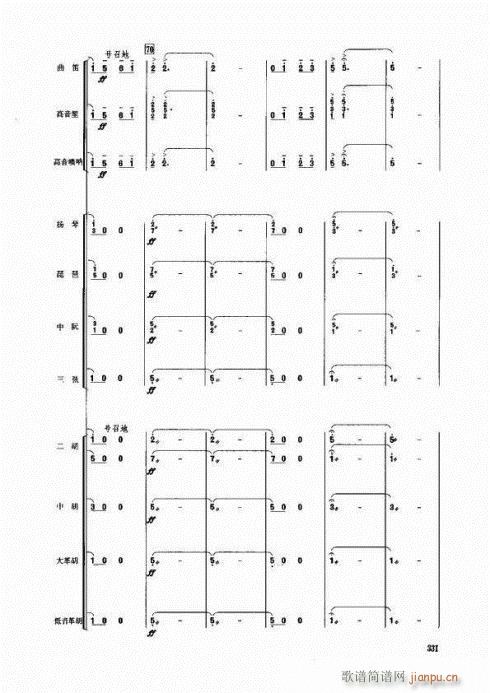 水鄉(xiāng)盛開大寨花）(總譜)13