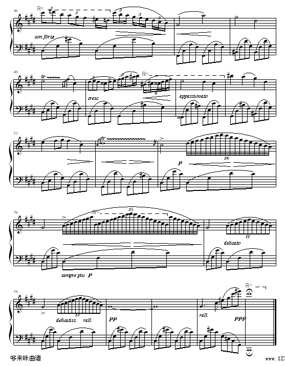 升c小调夜曲-肖邦(钢琴谱)3