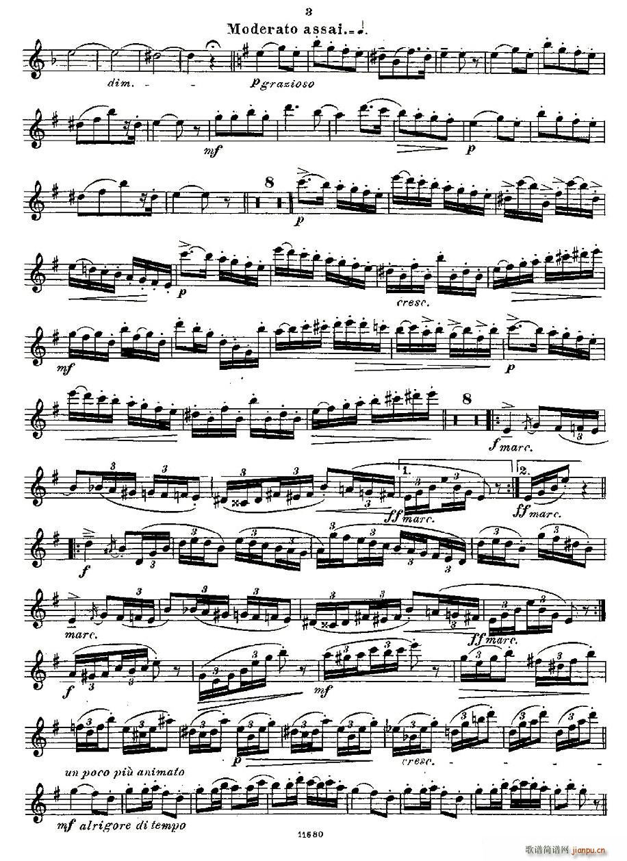 Fantaisies nationales. Op. 59, 3.(笛箫谱)3