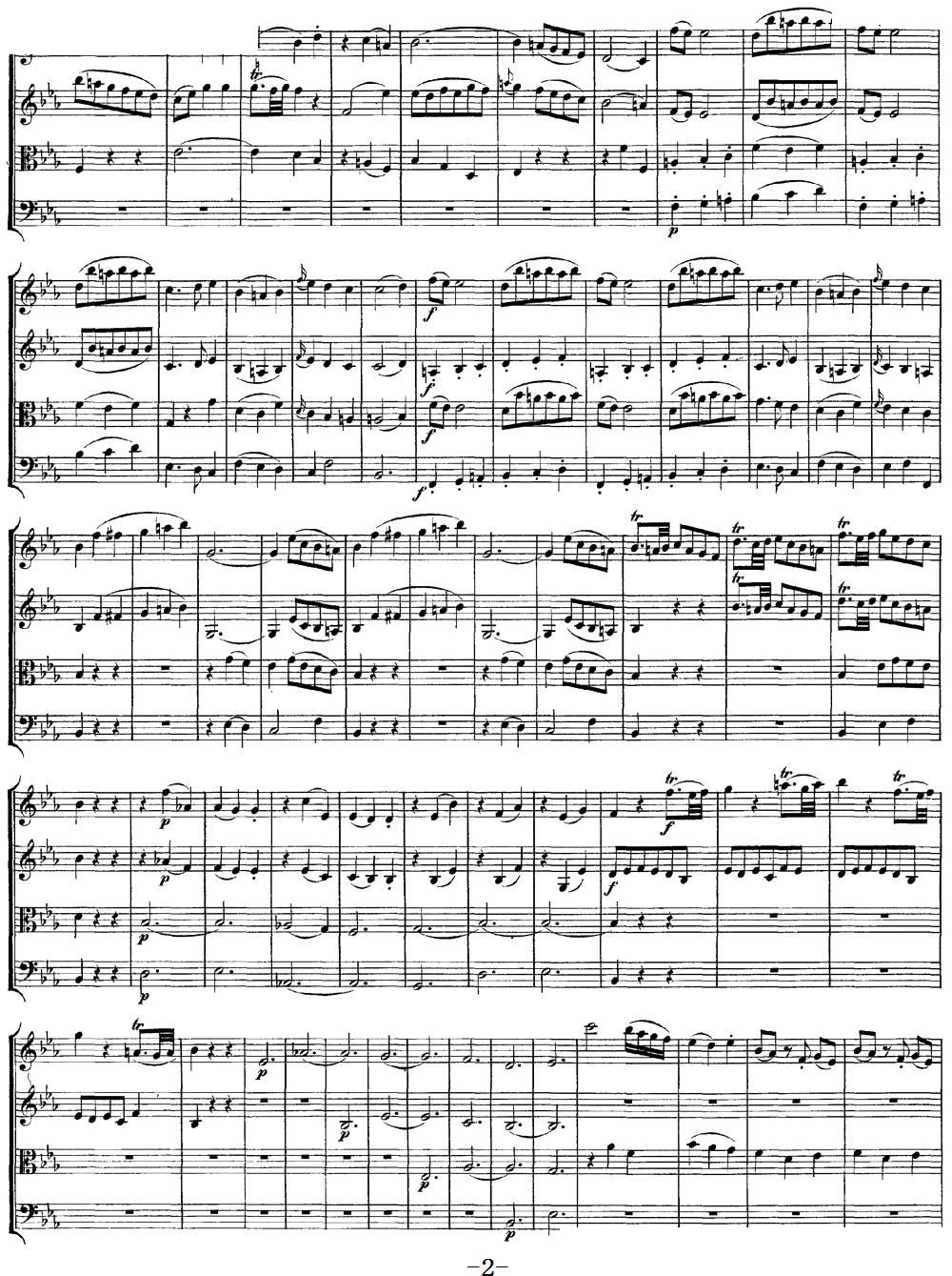 Mozart Quartet No 11 in Eb Major K 171 2