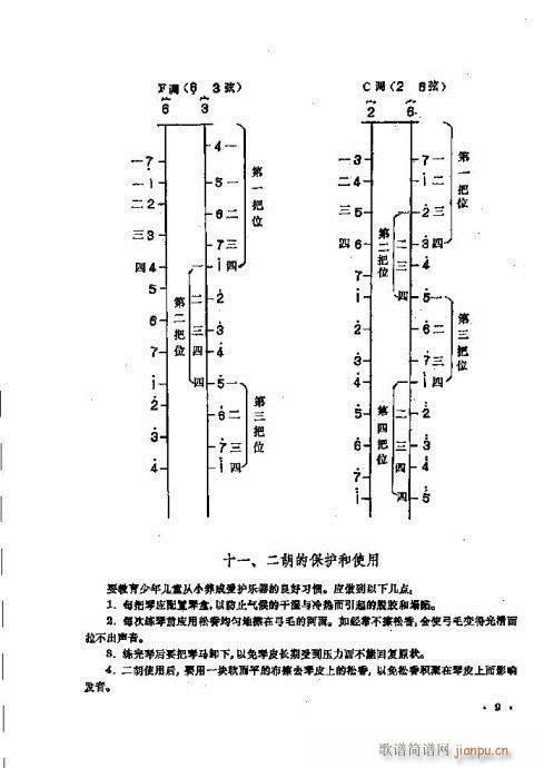 少年兒童二胡教程1-20(二胡譜)9