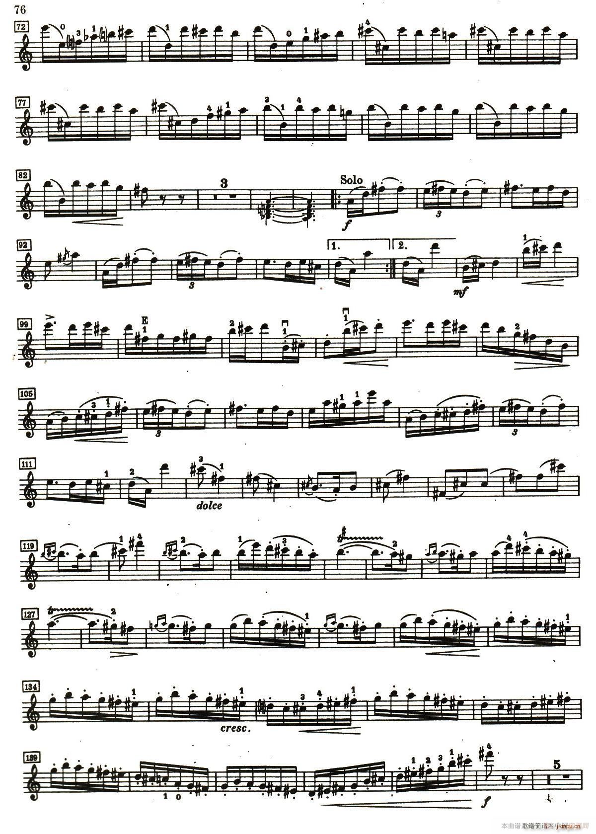 D小调小提琴协奏曲(小提琴谱)15