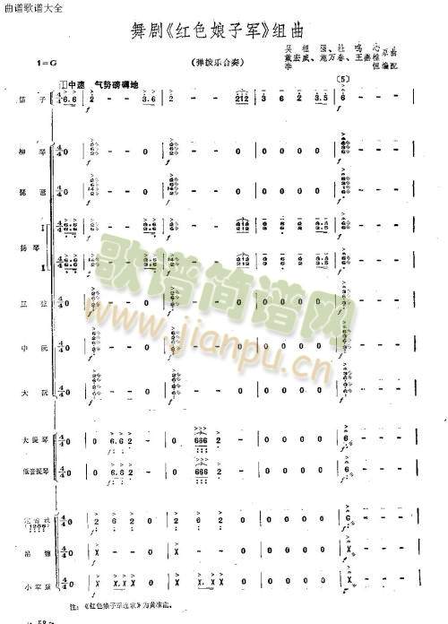 舞剧组曲1-8(总谱)1
