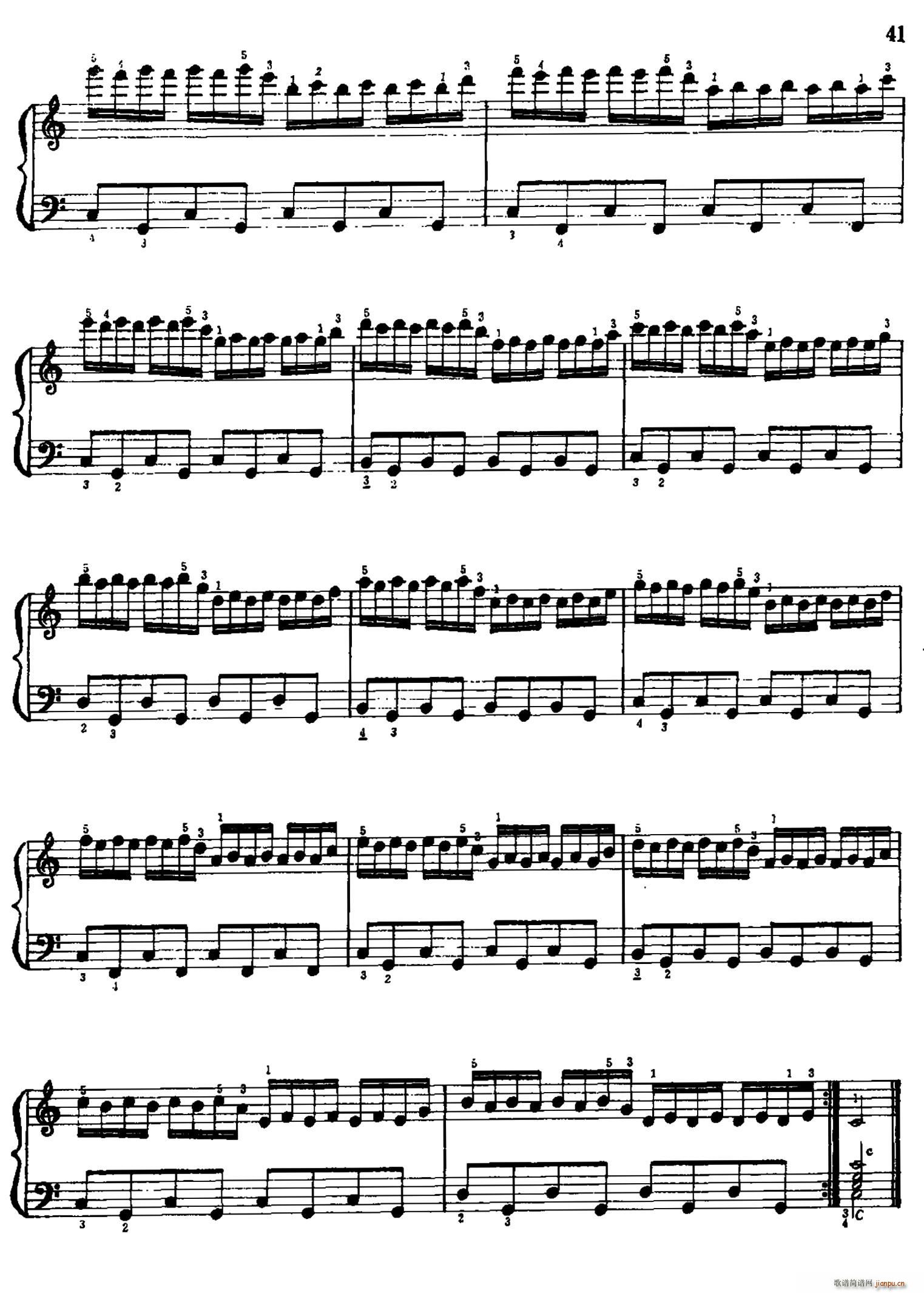 手风琴手指练习 第一部分 21 30(手风琴谱)20