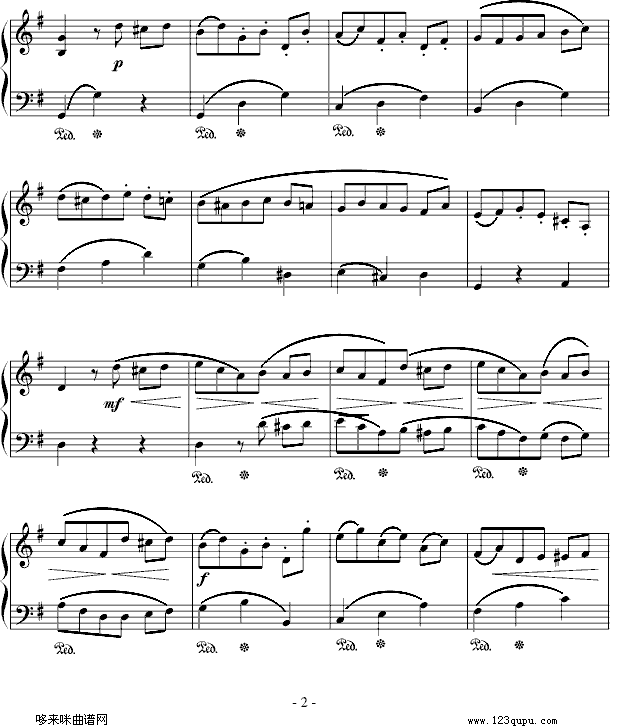 G大调小步舞曲-贝多芬 2