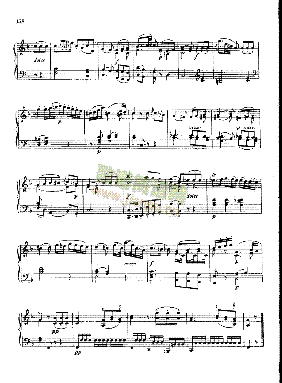 奏鸣曲Nr.330键盘类钢琴(钢琴谱)10