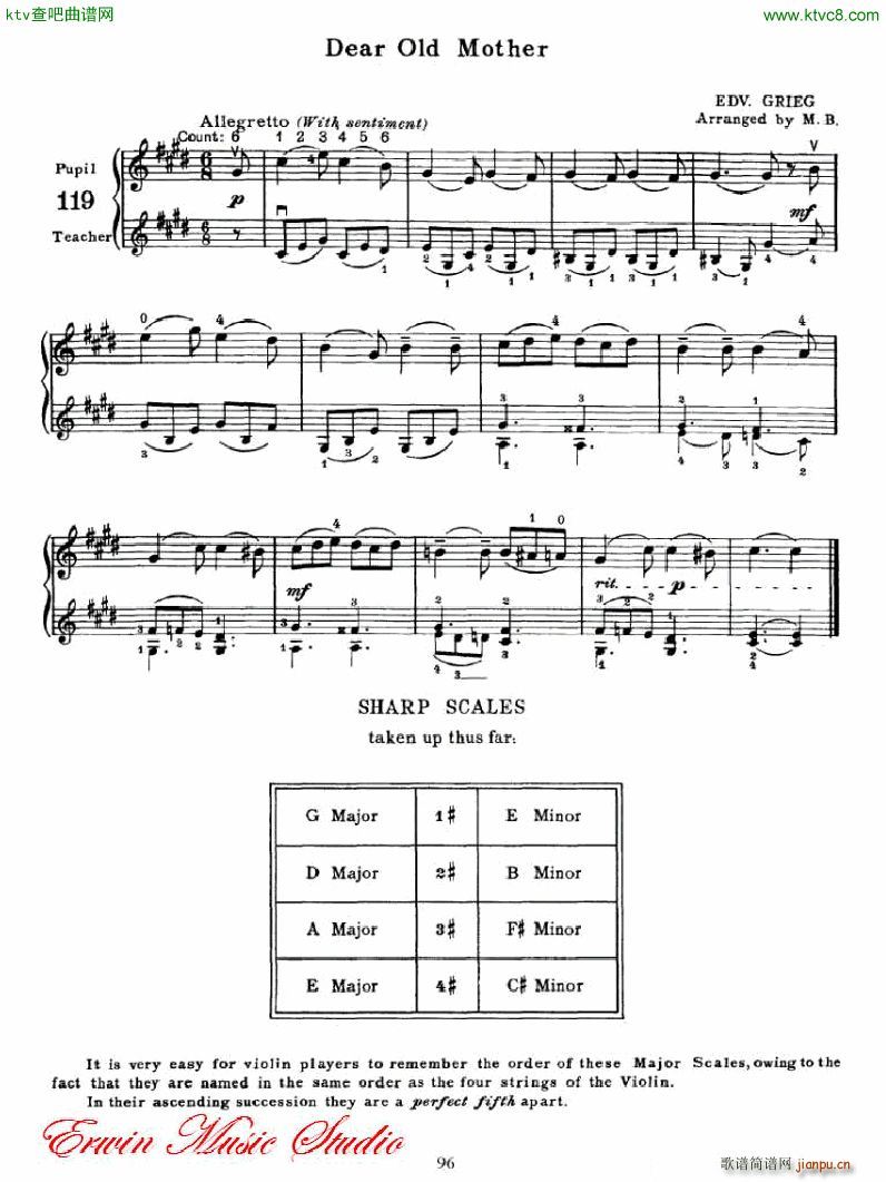 麦亚班克小提琴演奏法第一部份 初步演奏法6(小提琴谱)16