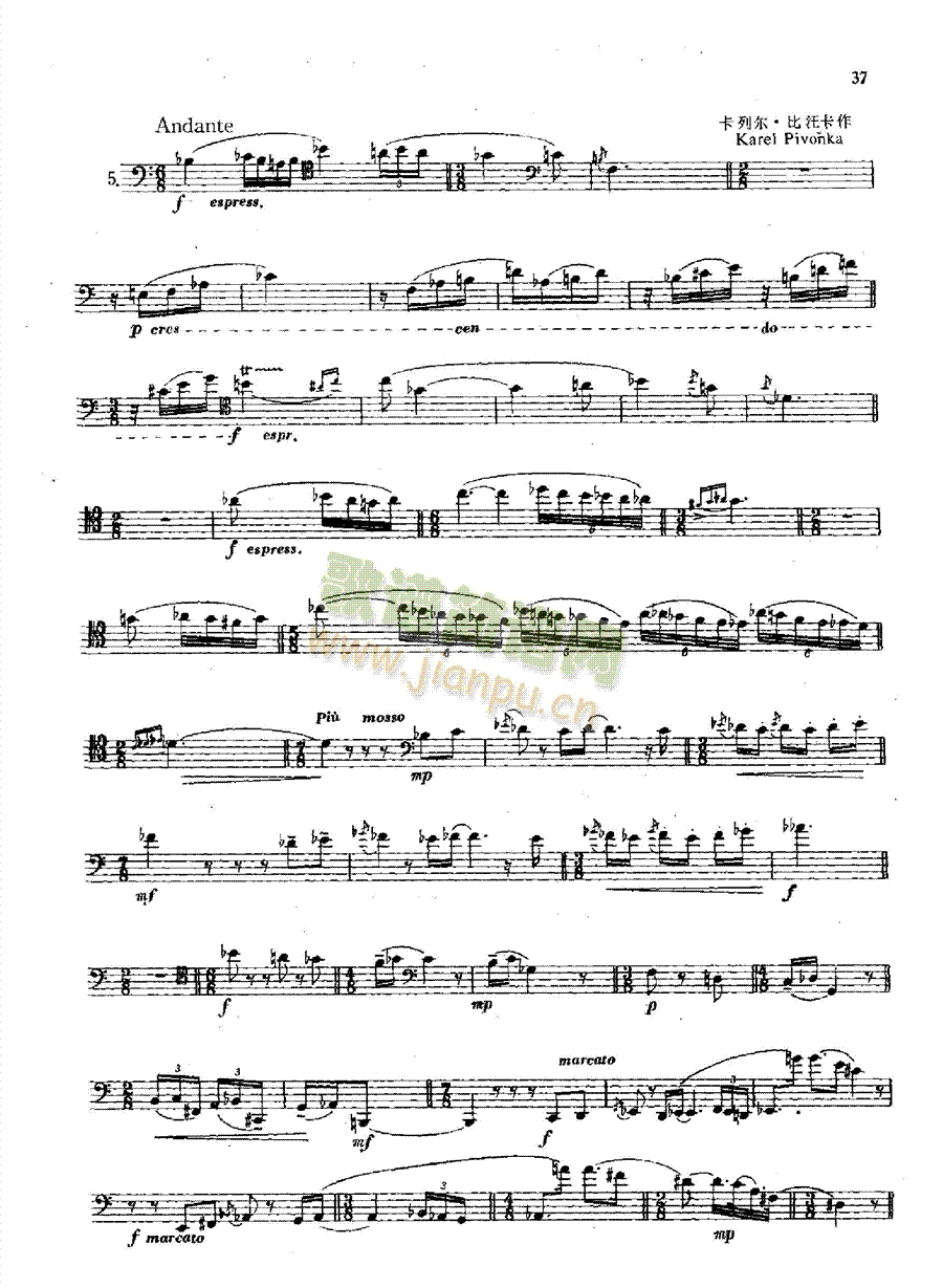 大管高级练习曲管乐类大管(其他乐谱)10