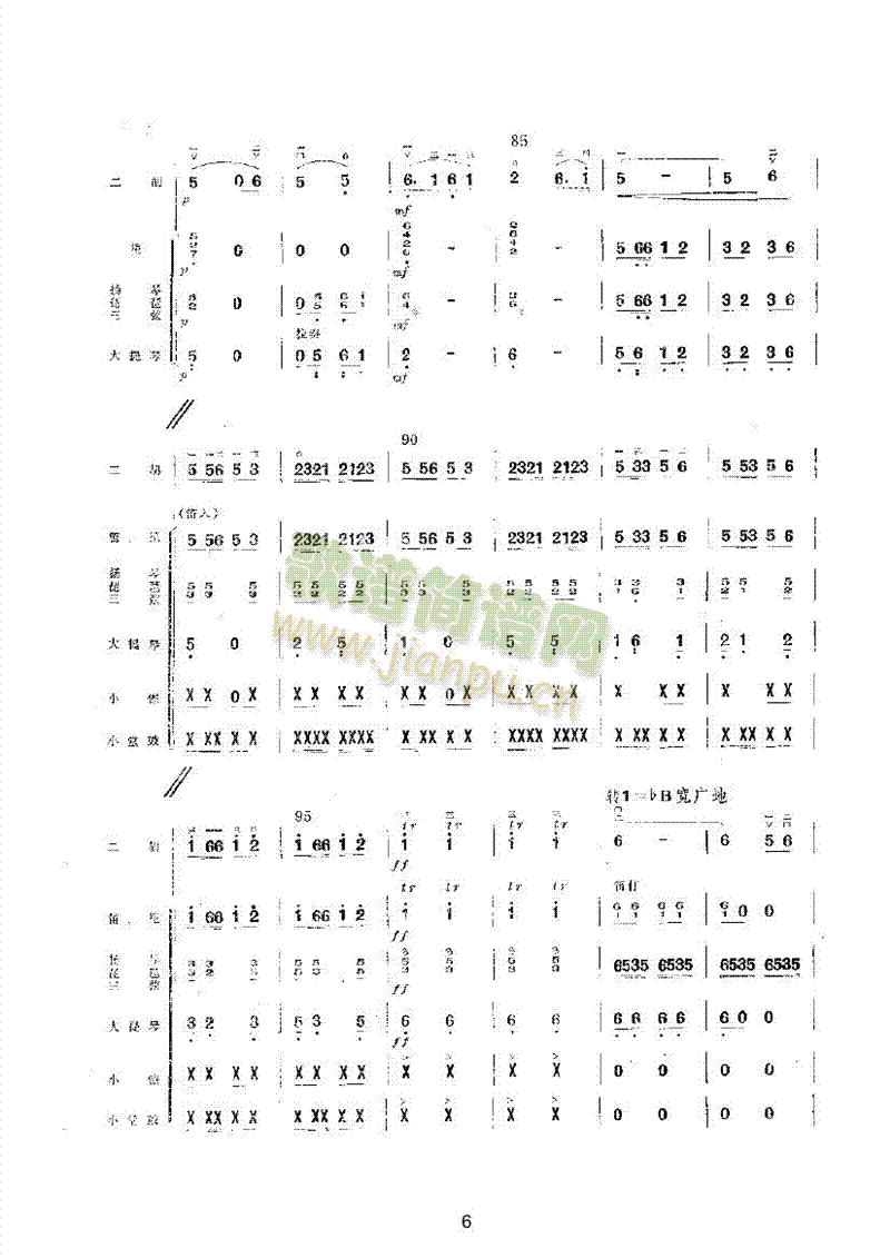 迎着朝阳去韶山乐队类民乐合奏(其他乐谱)6