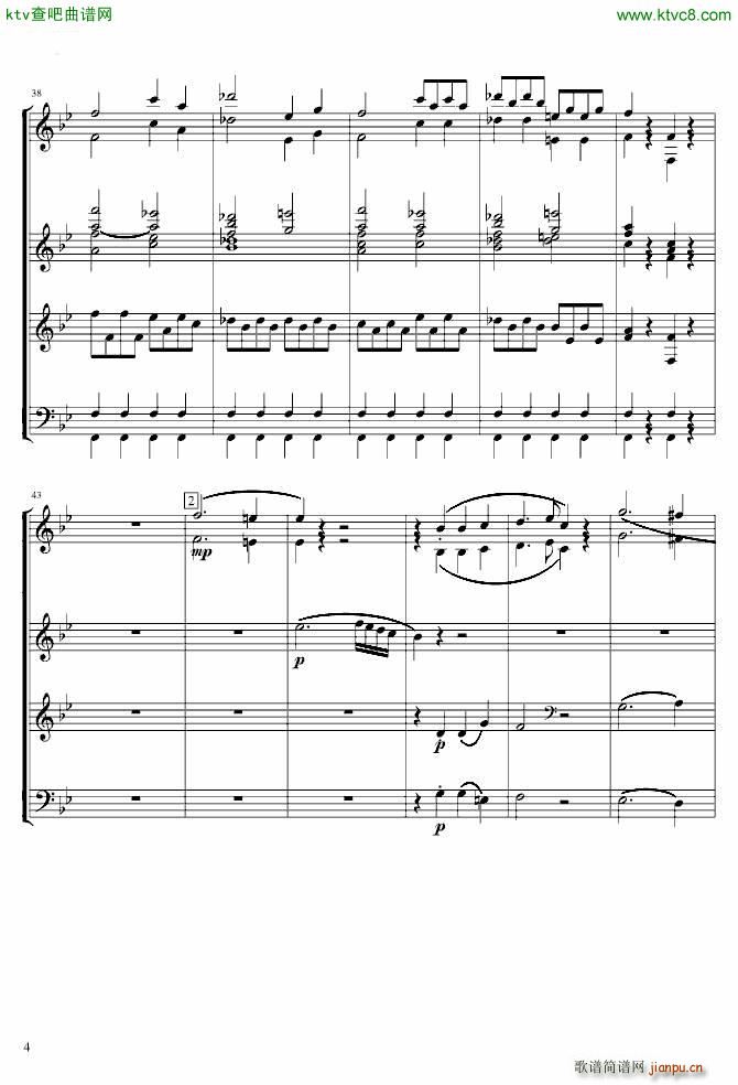 莫扎特g小调第40交响曲第一乐章 电子琴 4