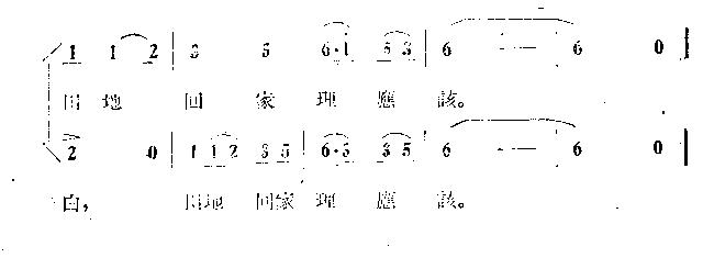 田地回家理应该 2