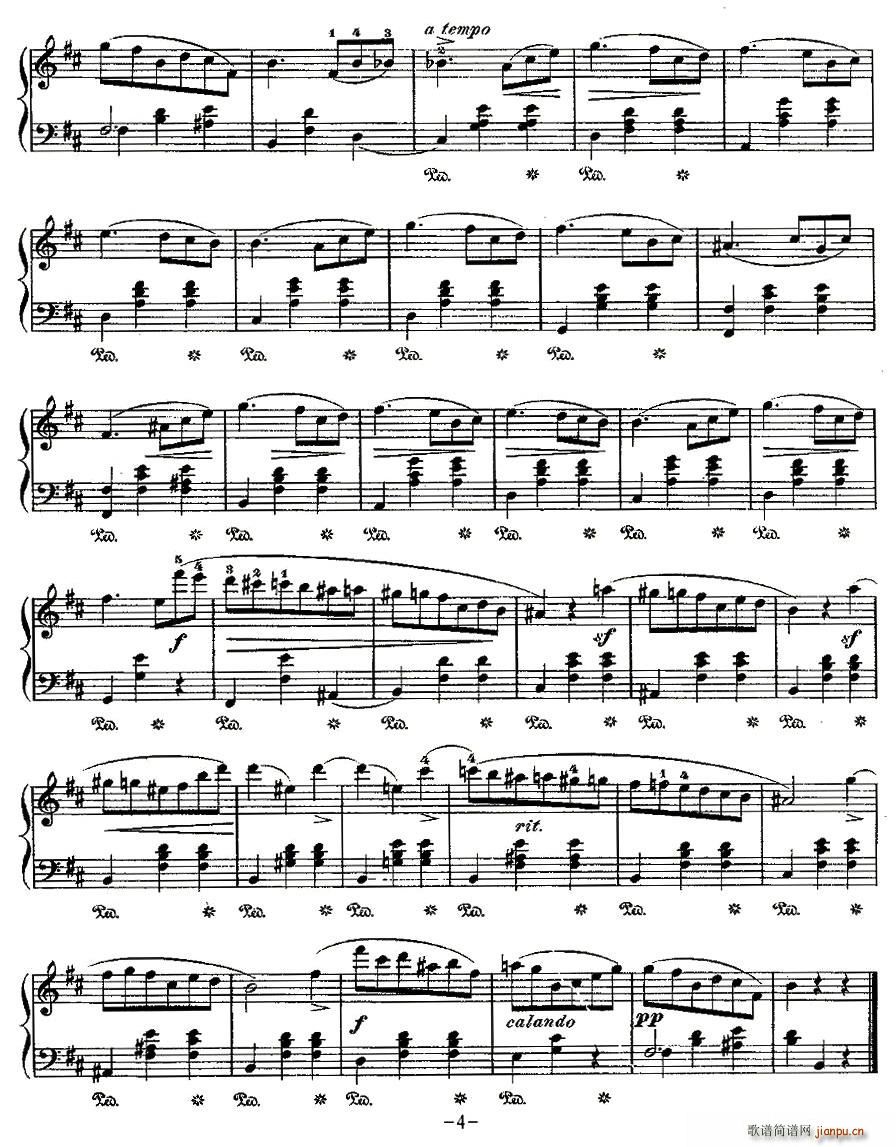 valse，Op.69, No.2 4