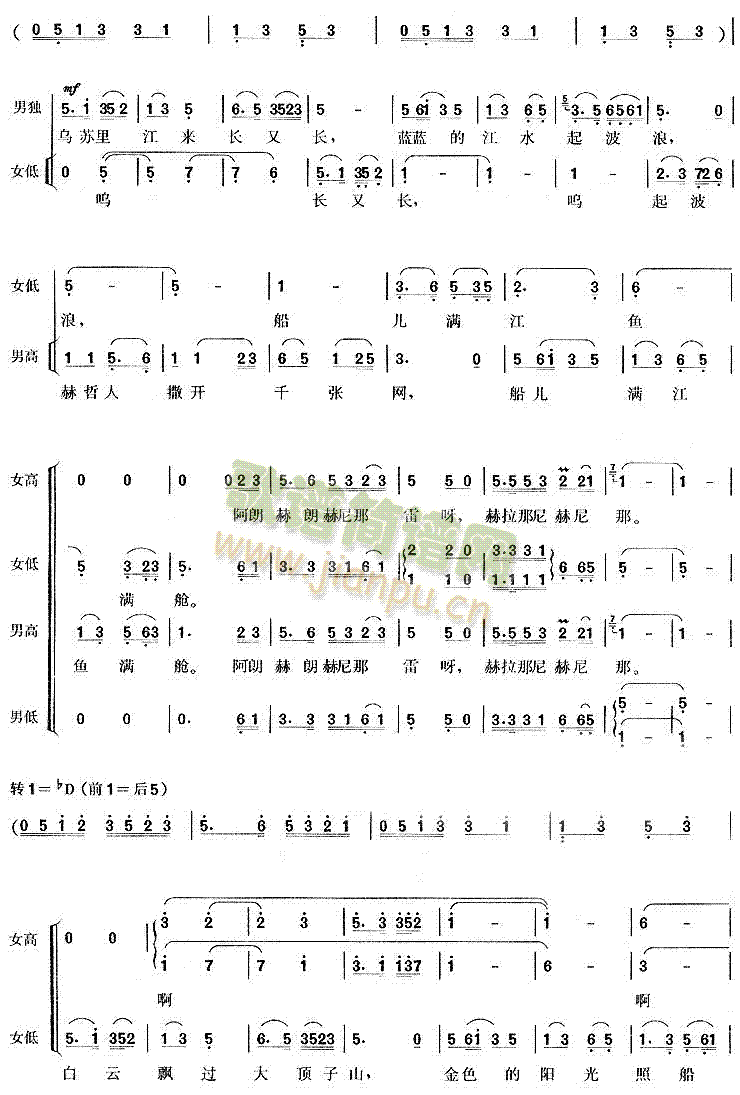 乌苏里船歌 2