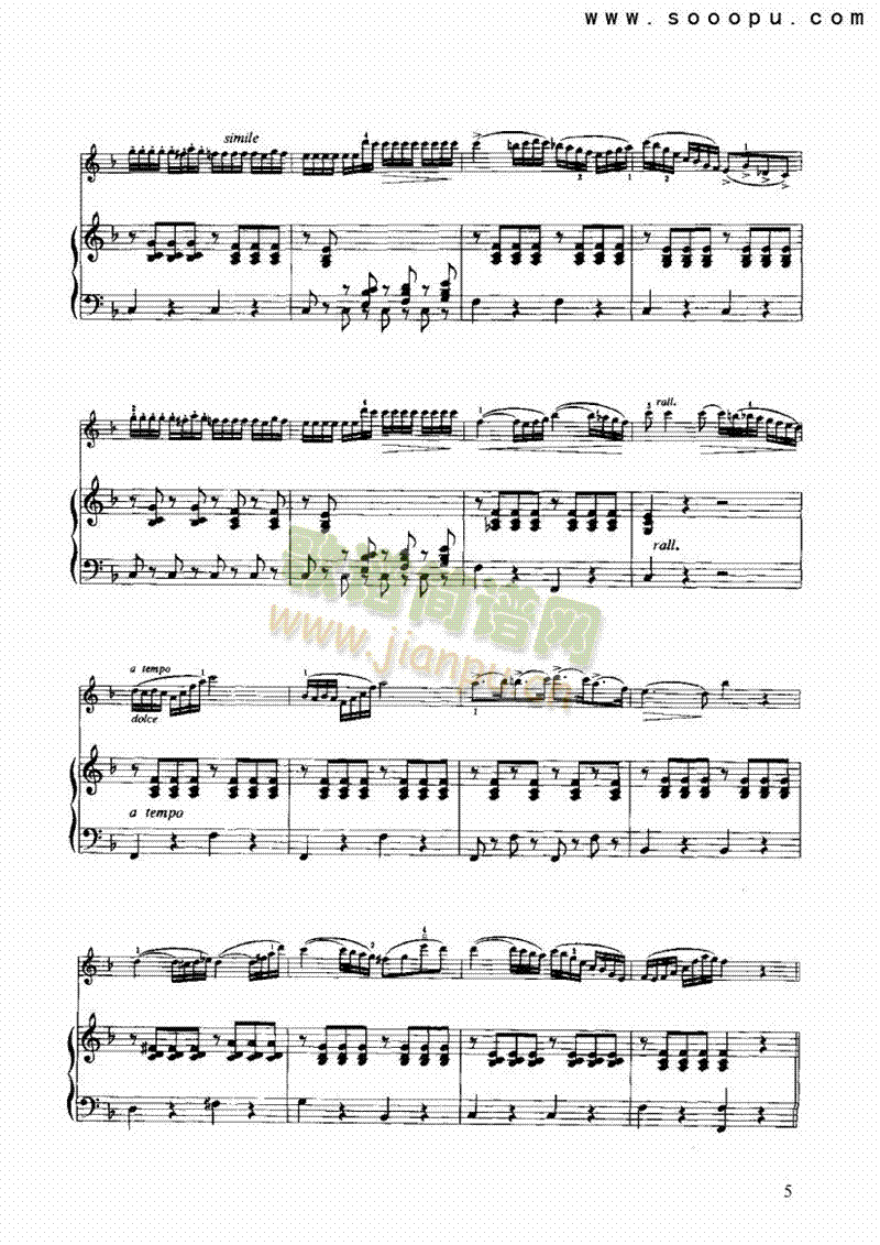 帕奇尼主题与变奏曲弦乐类小提琴(其他乐谱)5