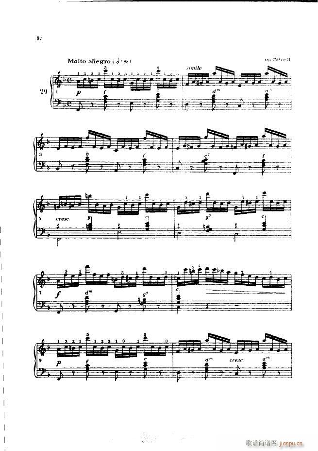 车尔尼手风琴练习曲集 Ⅲ(手风琴谱)92