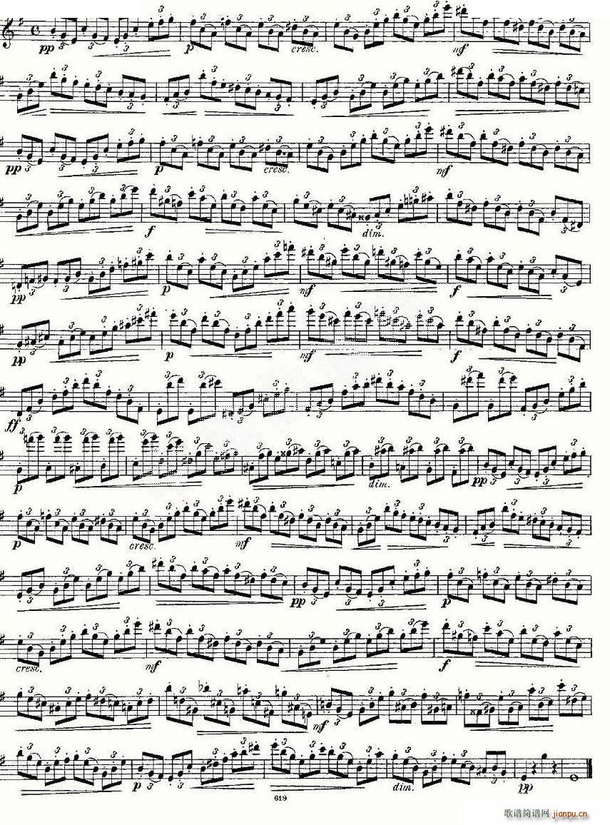 24 instructive Uebungen Op 30 1 12 笛萧谱(笛箫谱)5