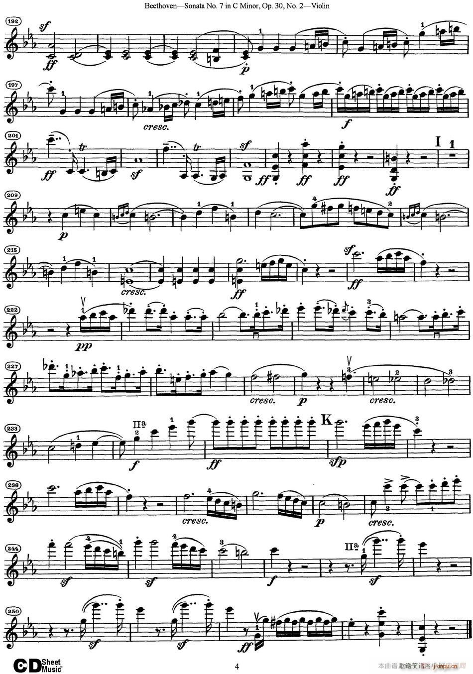 Violin Sonata No 7 in C Minor Op 30 No 2 4