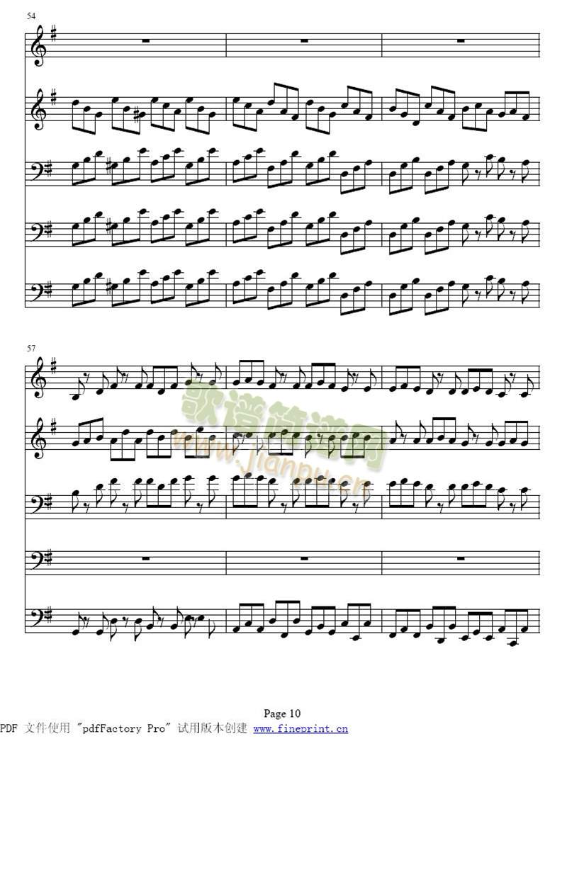 巴赫Ｇ大调铜管五重奏9-15 2