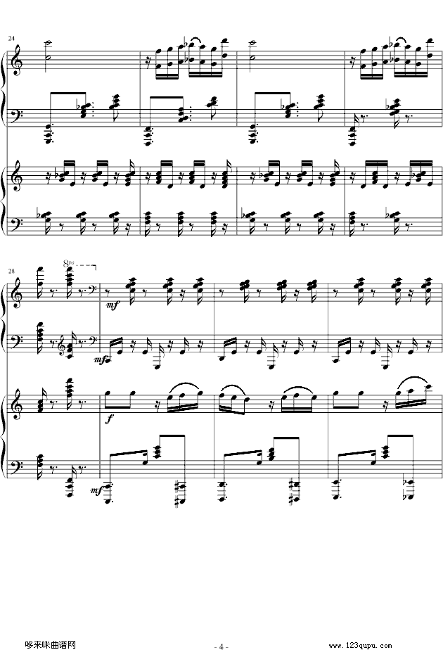爵士双钢琴奏鸣曲第三乐章-米约 4