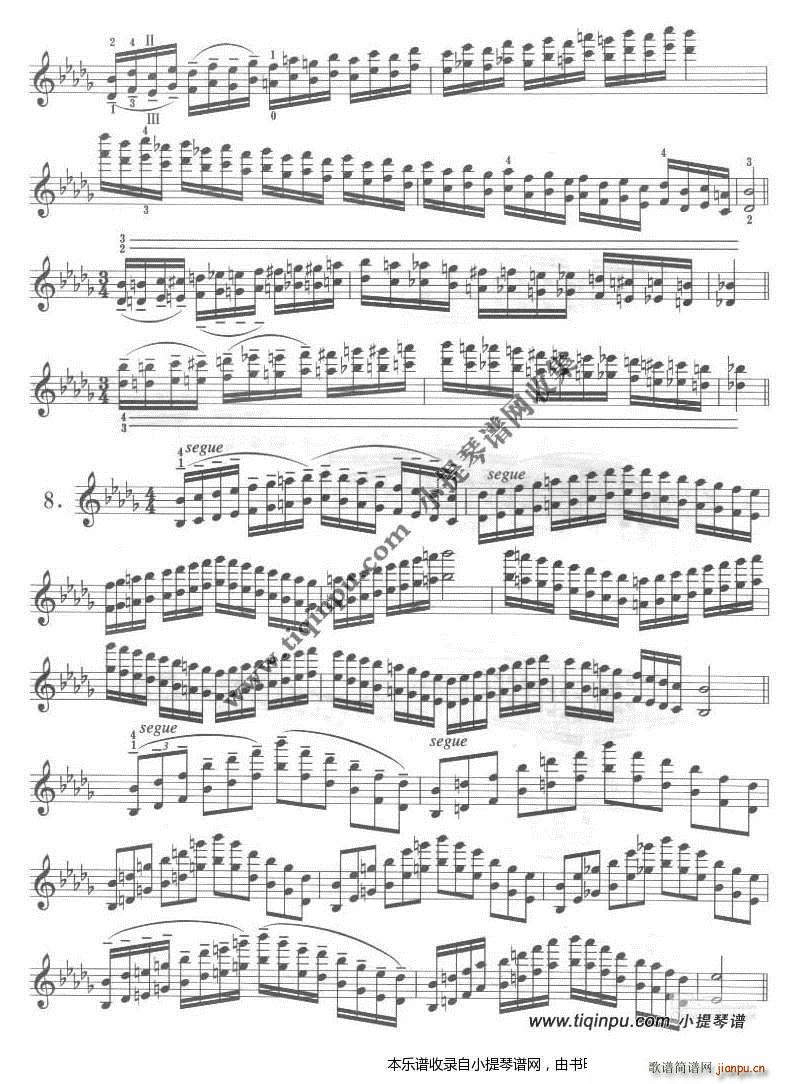 卡尔弗莱什 小提琴音阶体系 降b小调 4