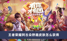 王者荣耀阿古朵野趣皮肤怎么获得